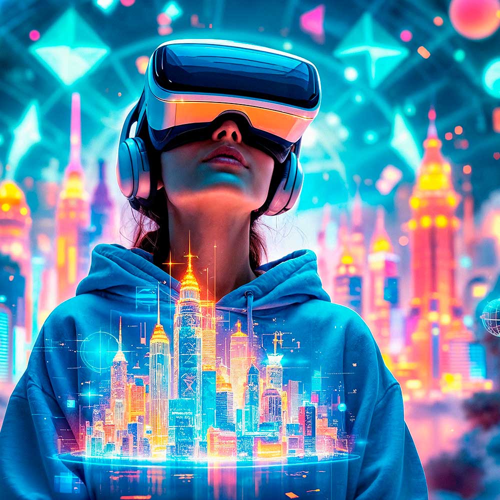 Futuristic technology hologram